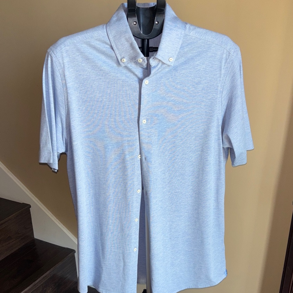 Daniel Cremieux Sky Blue Casual Button-Down Shirt